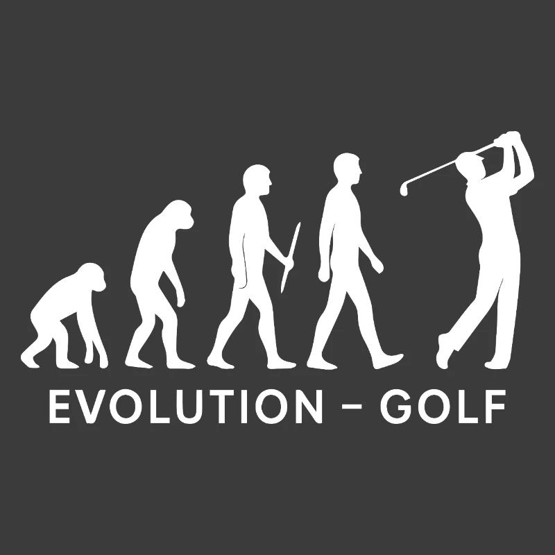 Evolution Golf Funny Golfer Humor Design