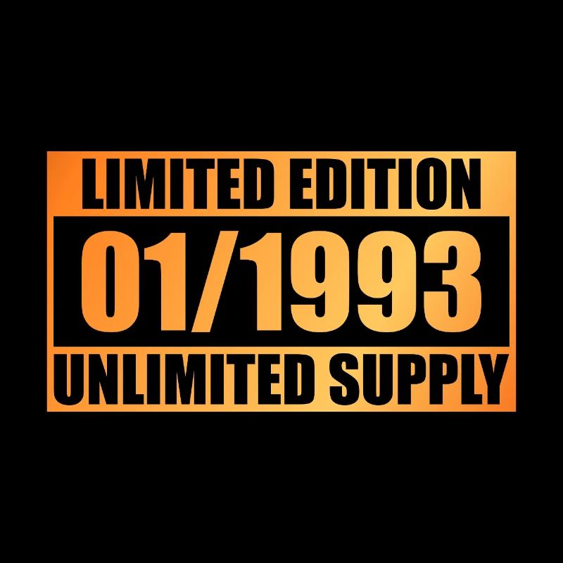 33rd Birthday Limited Edition - ꝏ Supply 01/1993
