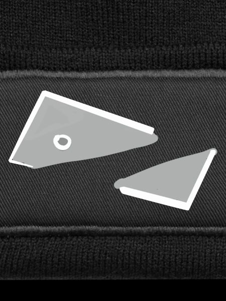 Abstract Fish Monochrome Triangles 