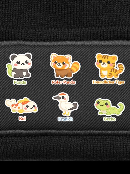 Kuscheltier-Tierfreunde Stickerset