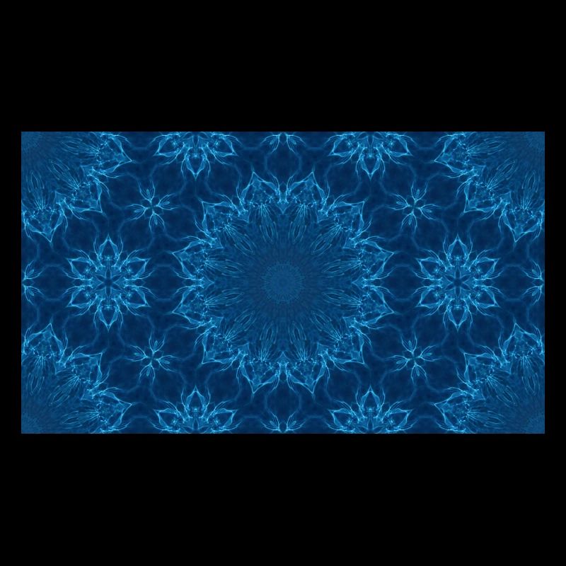 Blue Ocean Mandala Muster – Abstraktes Wasser-Kaleid