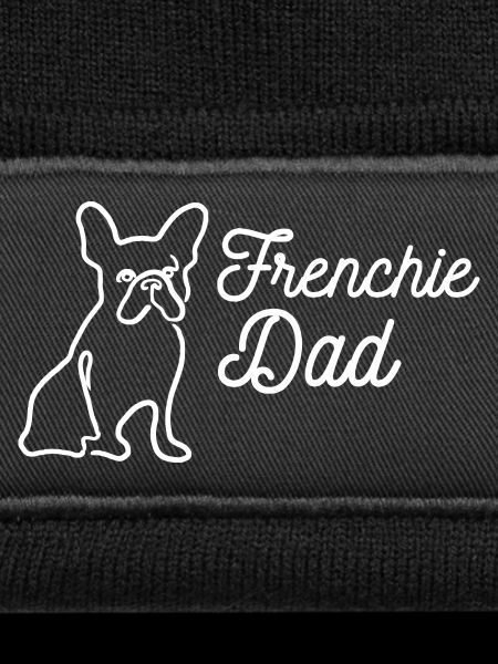 Frenchie Dad Outline Lineart