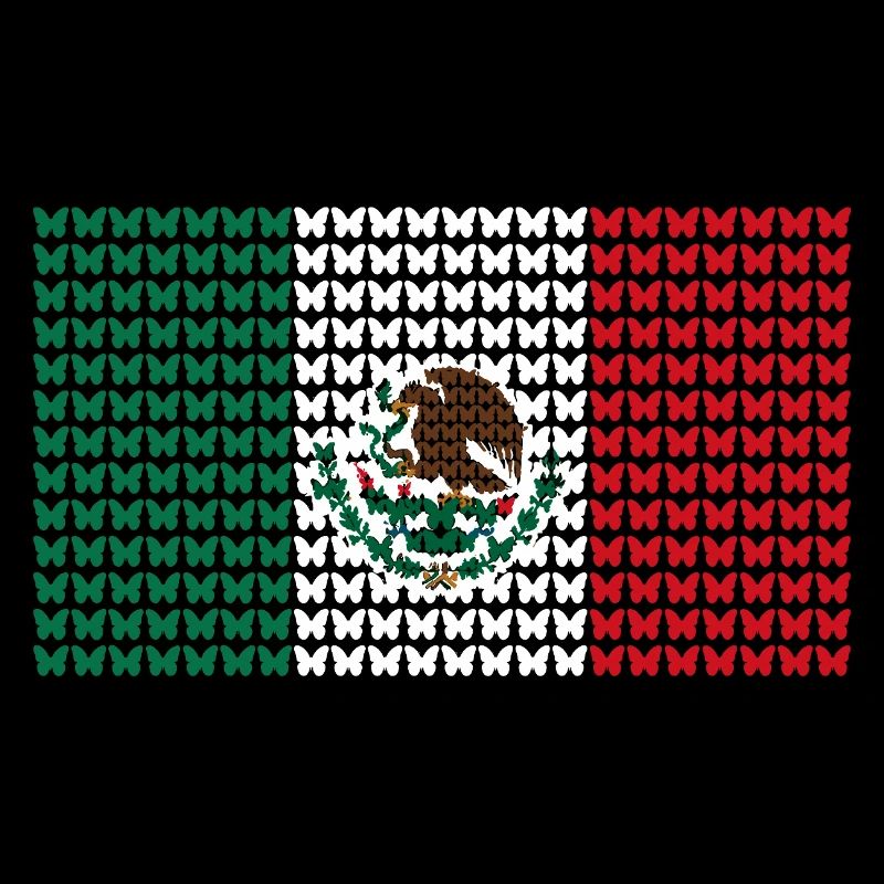 Motif de drapeau raster du Mexique
