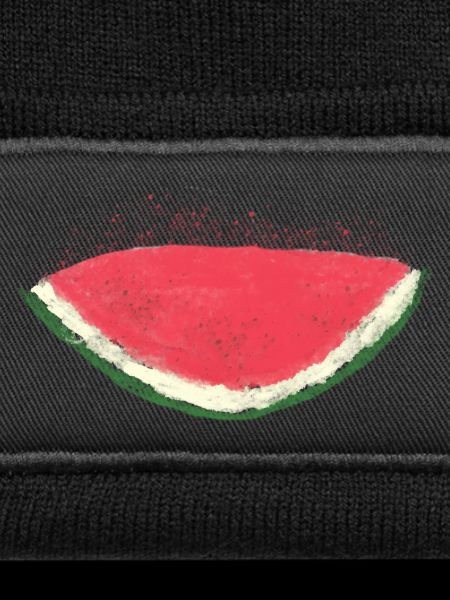 Melon, pastèque, aquarelle