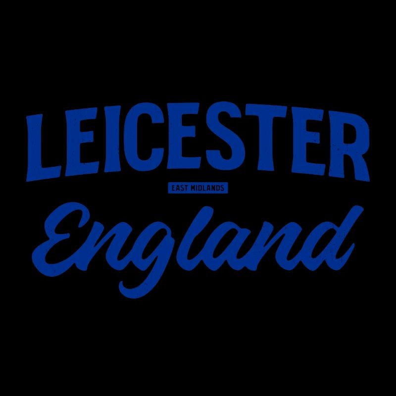 Leicester England Script Logo