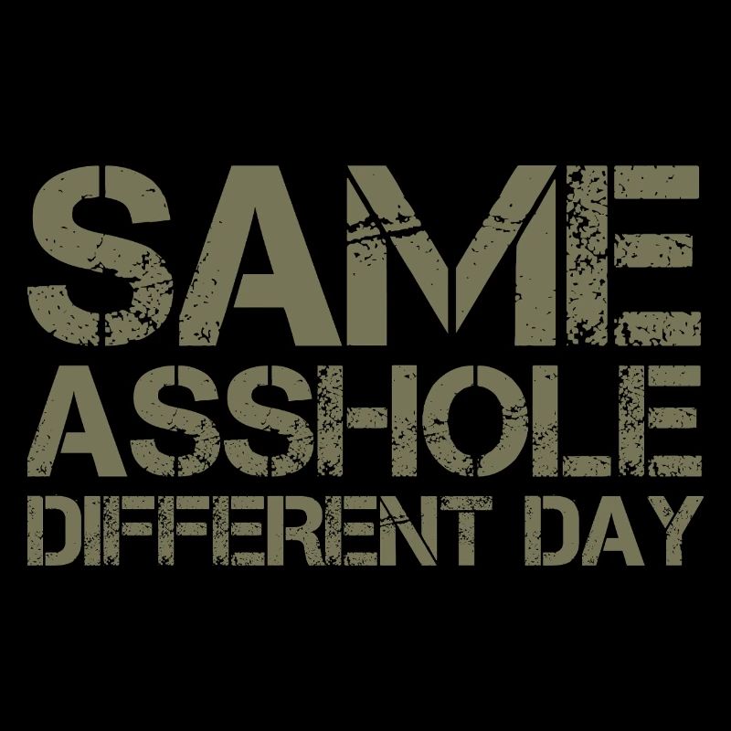 Same Asshole, different day