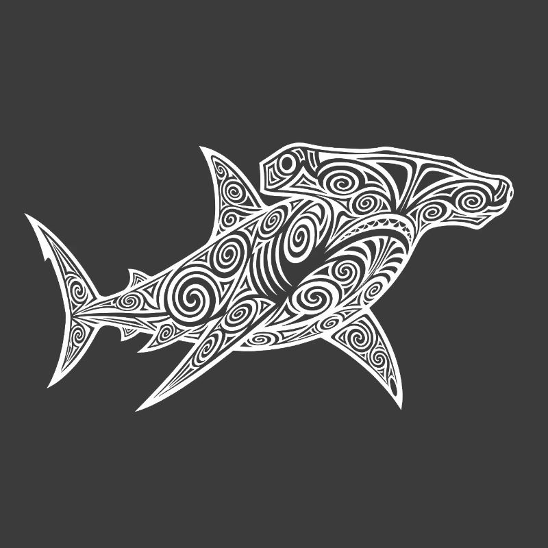 Conception de plongée maorie de requin-marteau