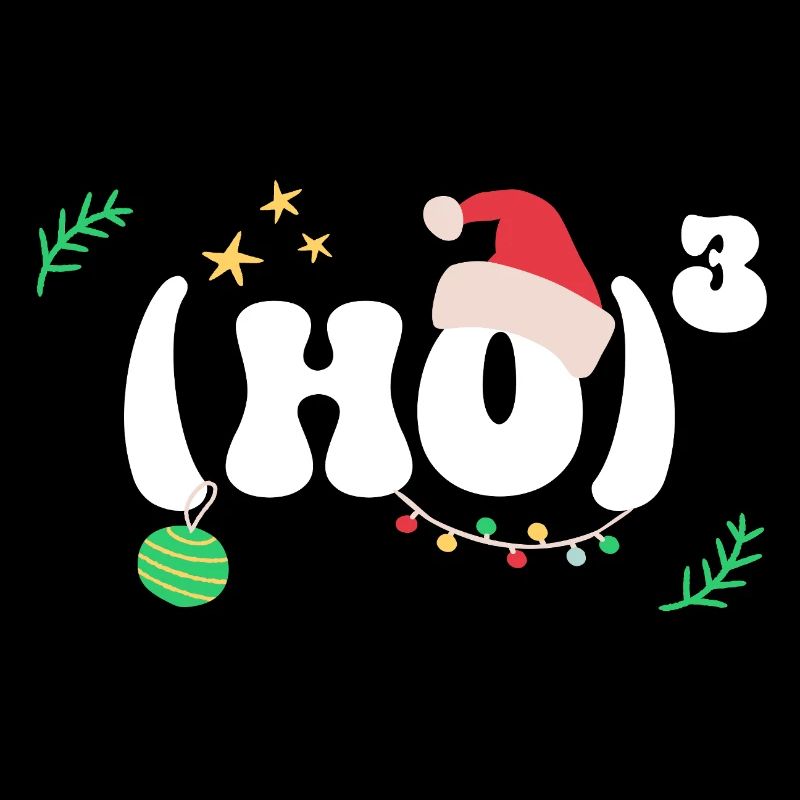 Santa Mütze Weihnachtsmann Mathe Mathematik