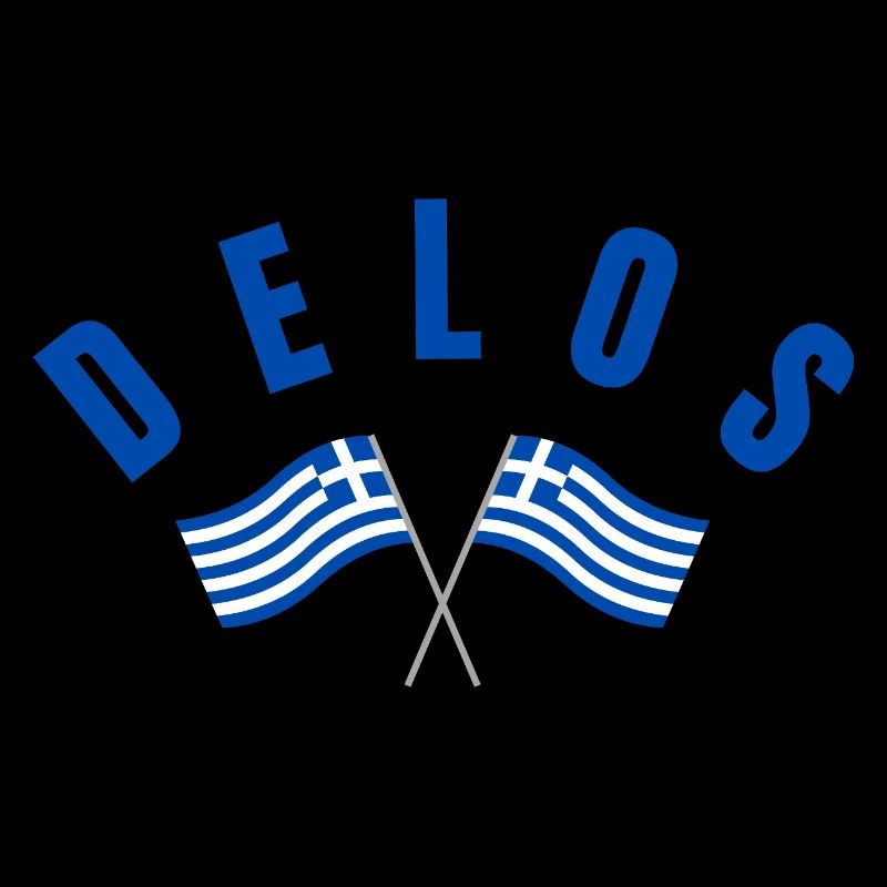 Drapeaux grecs de Delos Traversé
