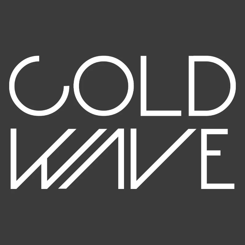 Cold Wave Minimalist Typography