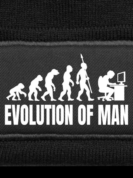 Programmierer Computerfreak Evolution Retro