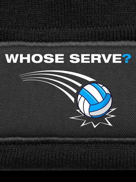 Whose serve? Volleyball Volleyballspieler