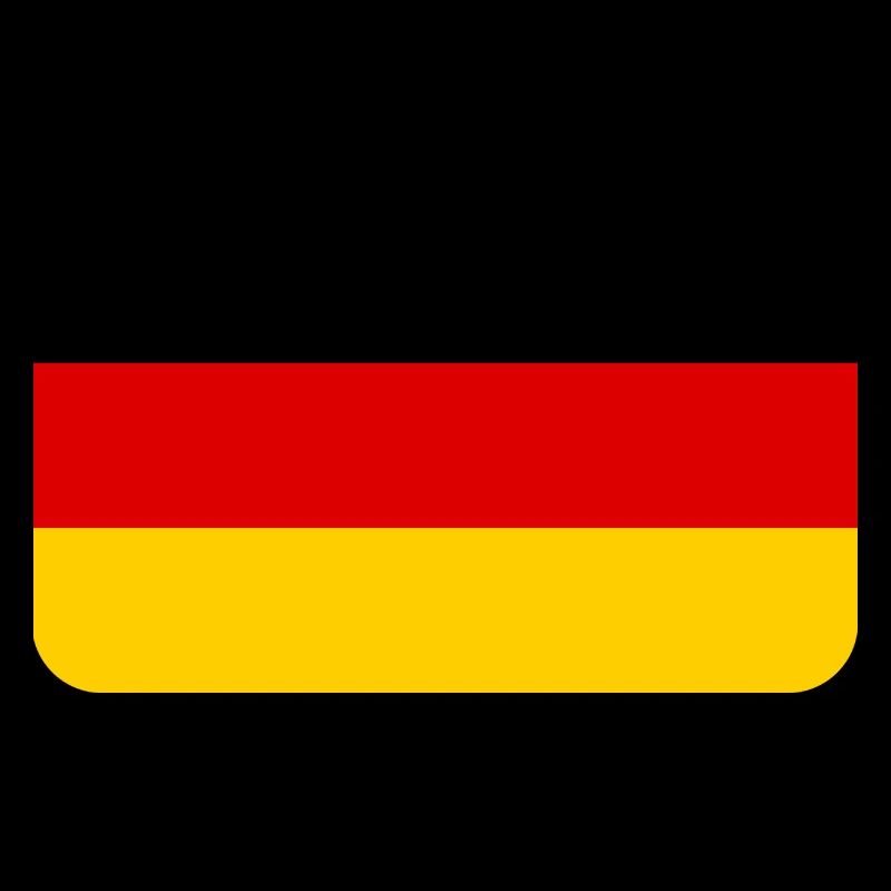 GERMANY FLAG round corner 400 dpi
