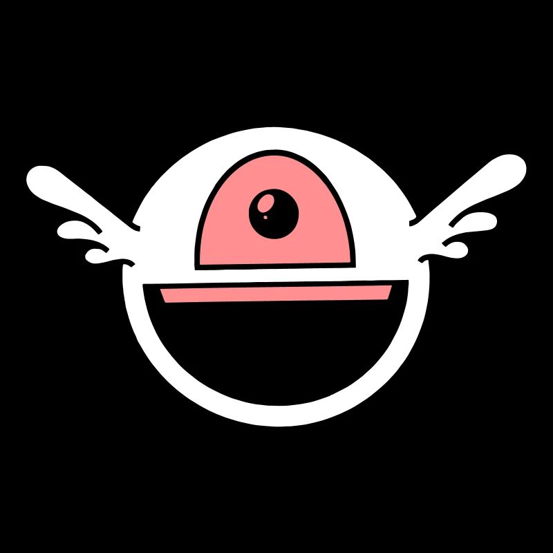 Funny one-eyed alien
