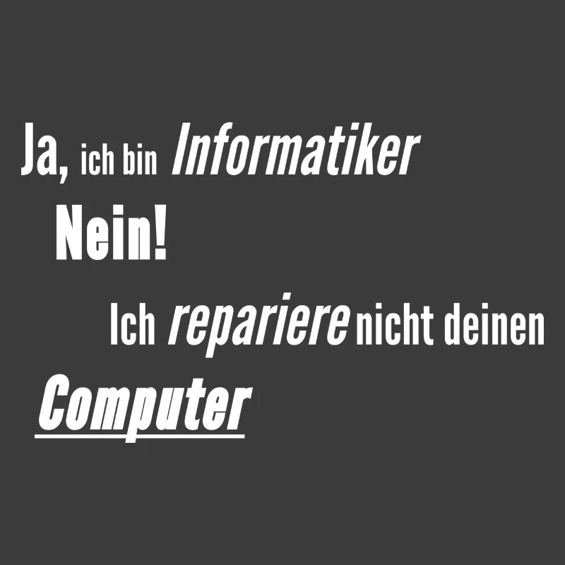 Informatiker Computer kaputt