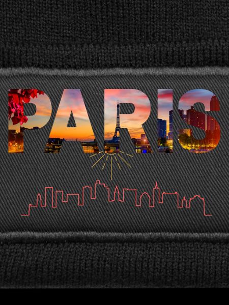 Paris Sunset Skyline Cutout