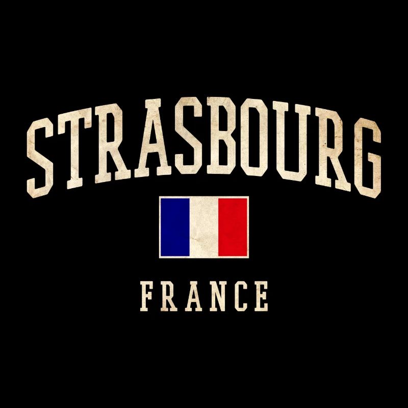 Straßburg - Frankreich Flagge