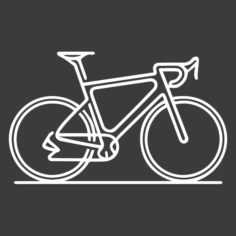 Minimalist Line Art Bicycle Design