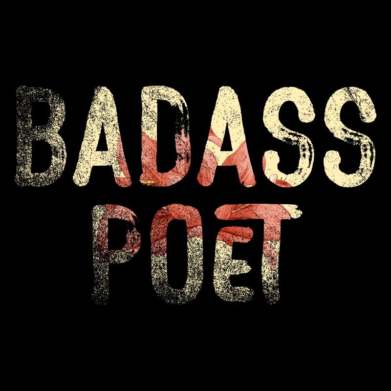 Poète Badass Typographie florale