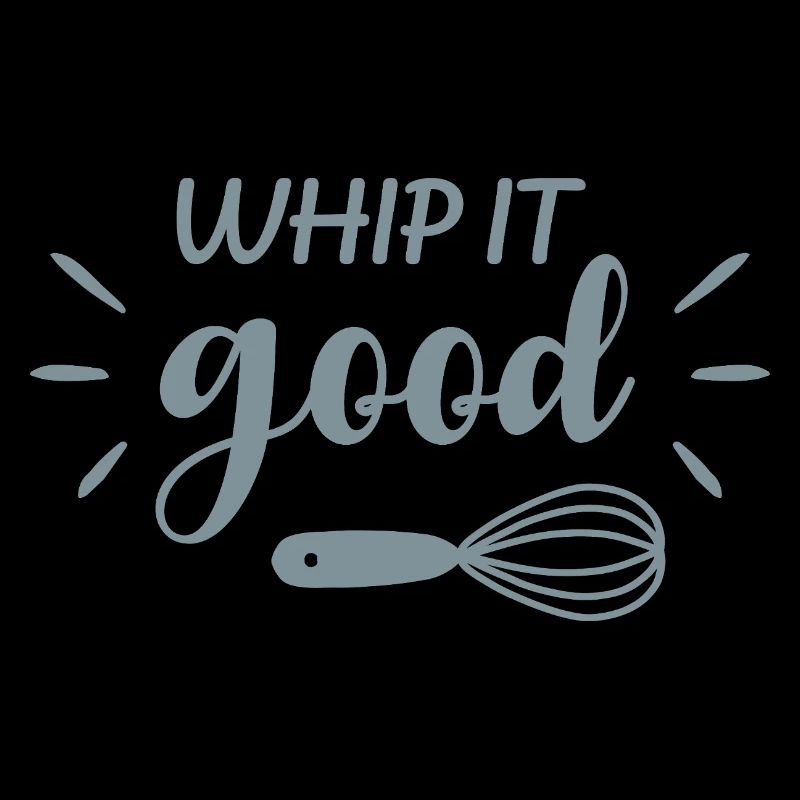Whip It Good Drôle Baking Citation Retro Design
