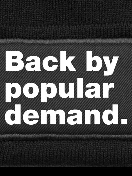 Back by popular demand
