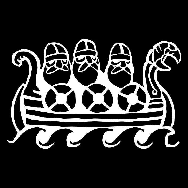 Wikinger im Boot
