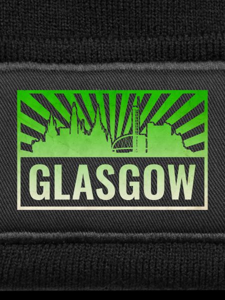 Glasgow Skyline Grunge Green