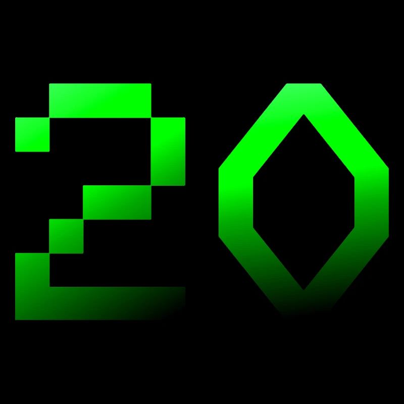 jubiläumsfeier, 20 Pixelig