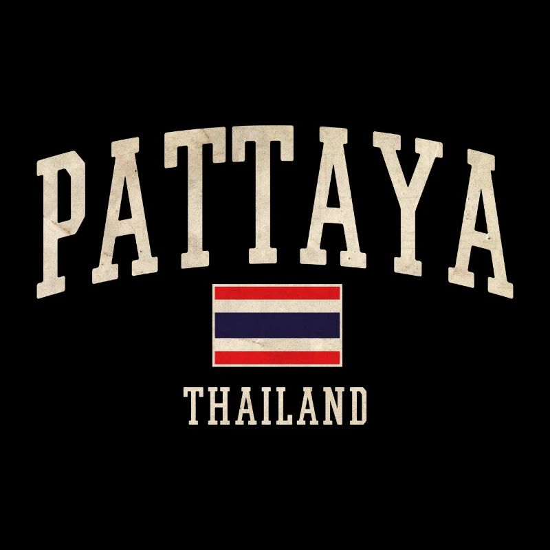 Pattaya Thailand Vintage Script