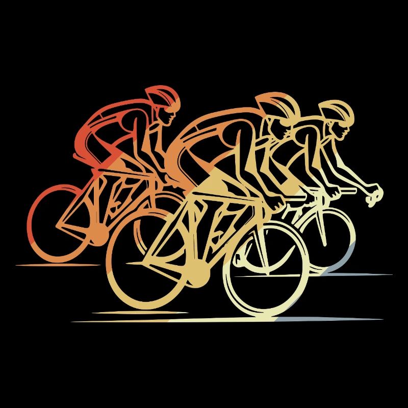 Vintage Road Cyclist