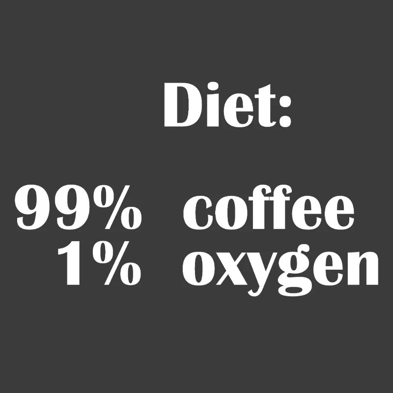 Le régime alimentaire est composé à 99 % de café mais seulement à 1 % d’oxygène