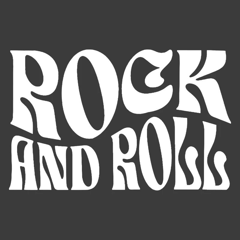 Impression typographique rock rétro