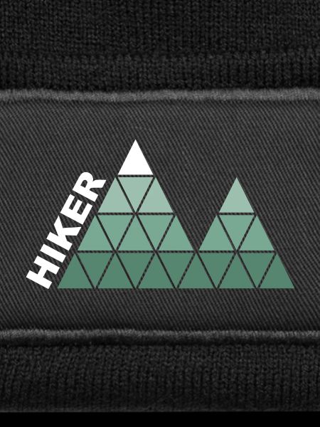 "Hiker" - Geometric Mountain Design