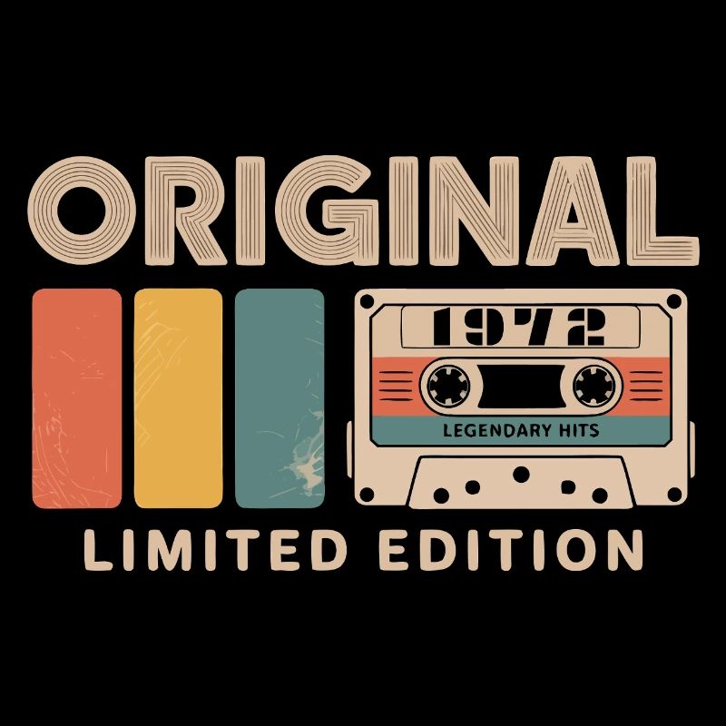Original 1972 Birthday 1972 Gift 1972 Retro