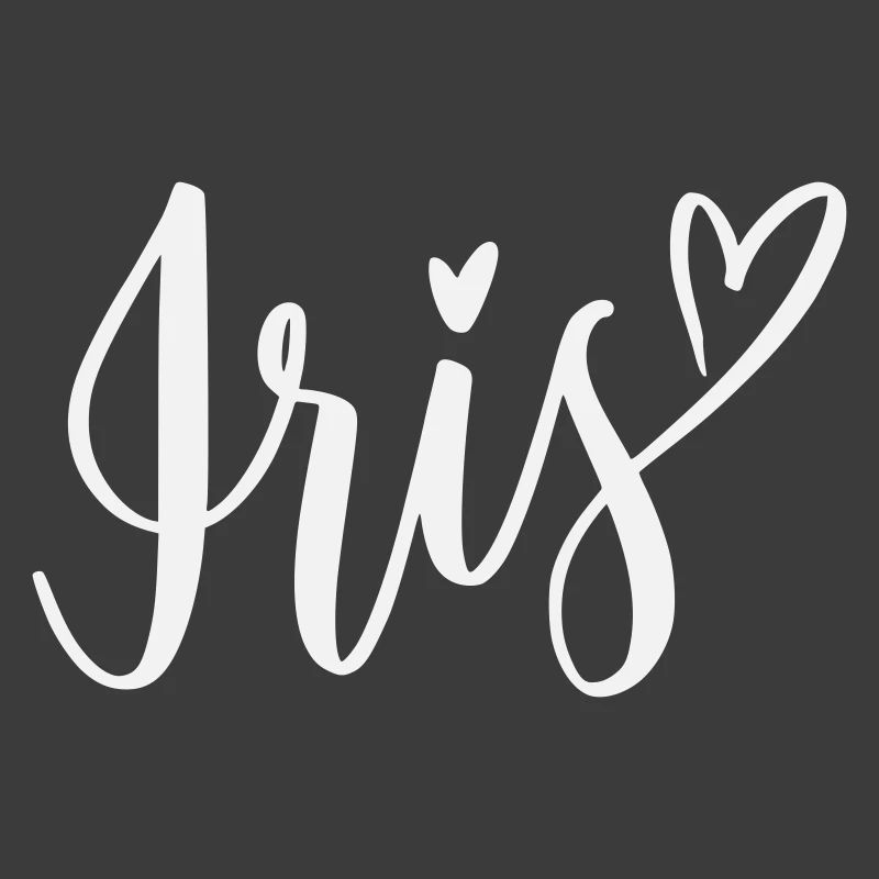Iris Heart Lettering