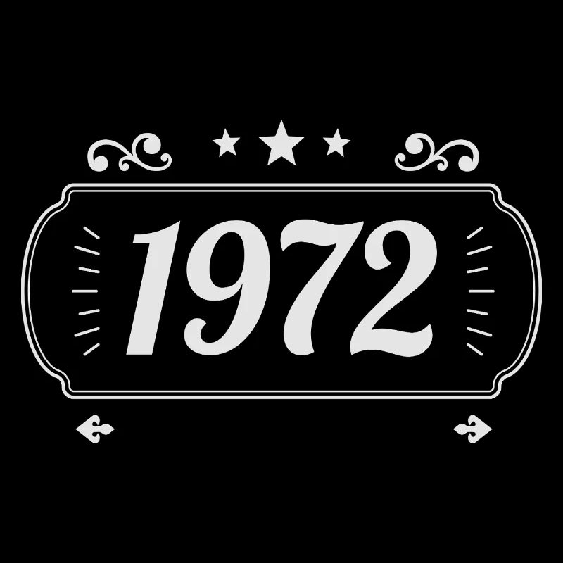Vintage 1972 Retro Anniversary 1972