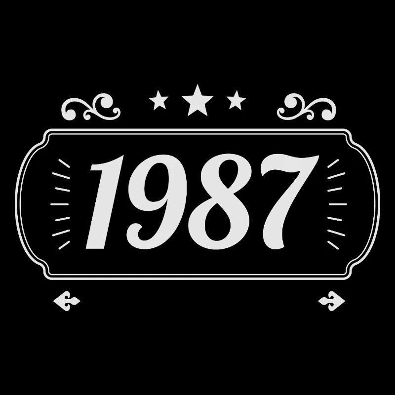 Vintage 1987 Rétro Anniversaire 1987 