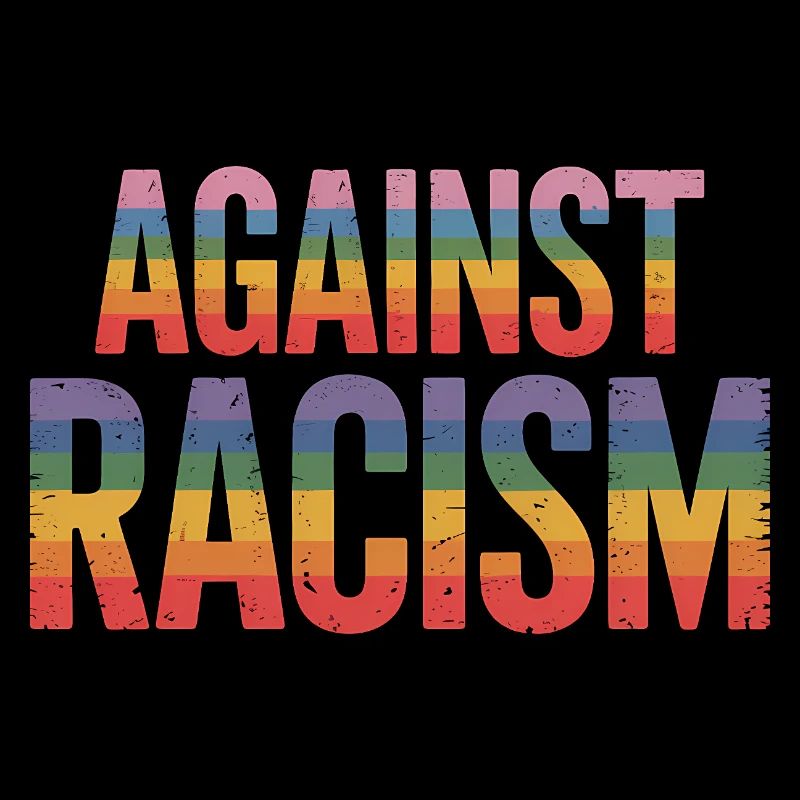 Gegen Rassismus – Antifa-Regenbogen-Tee