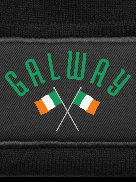 Galway Crossed Irish Flags