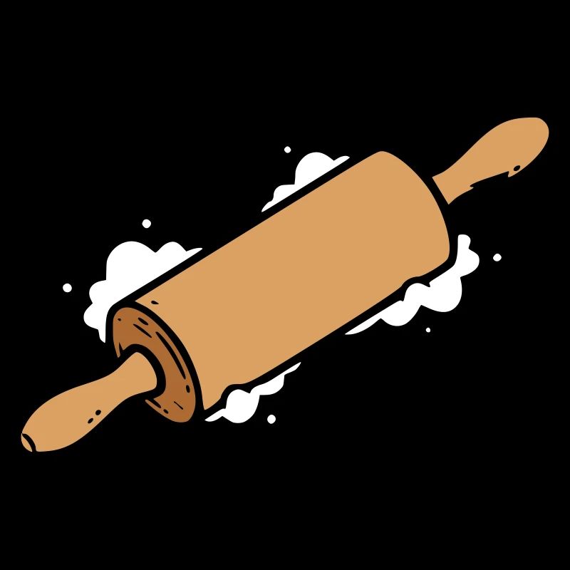 Rolling pin simple icon