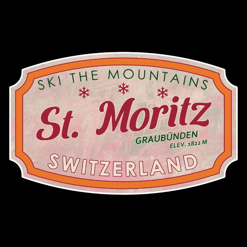 St Moritz Mountain Ski-Marke