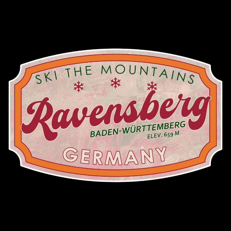 Ravensberg Alpine Ski Vintage Abzeichen