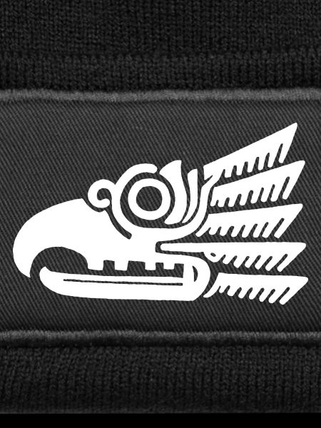 White tribal bird head