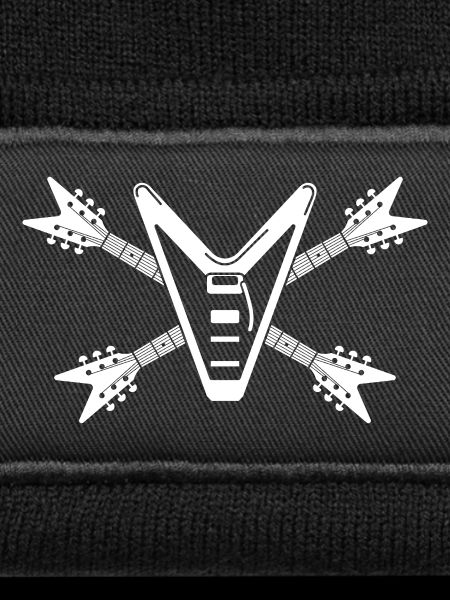 Guitar Skull and Crossbones