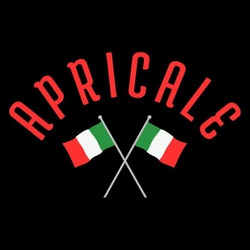 Apricale Crossed Italian Flags