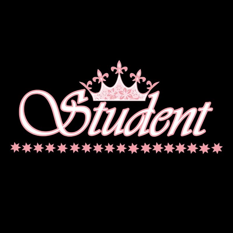 Student crown - ROSE-WHITE