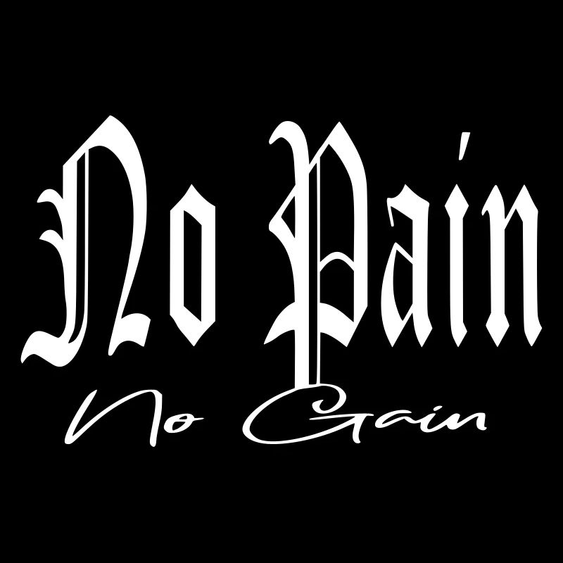 pas de douleur sans tatouage de gain