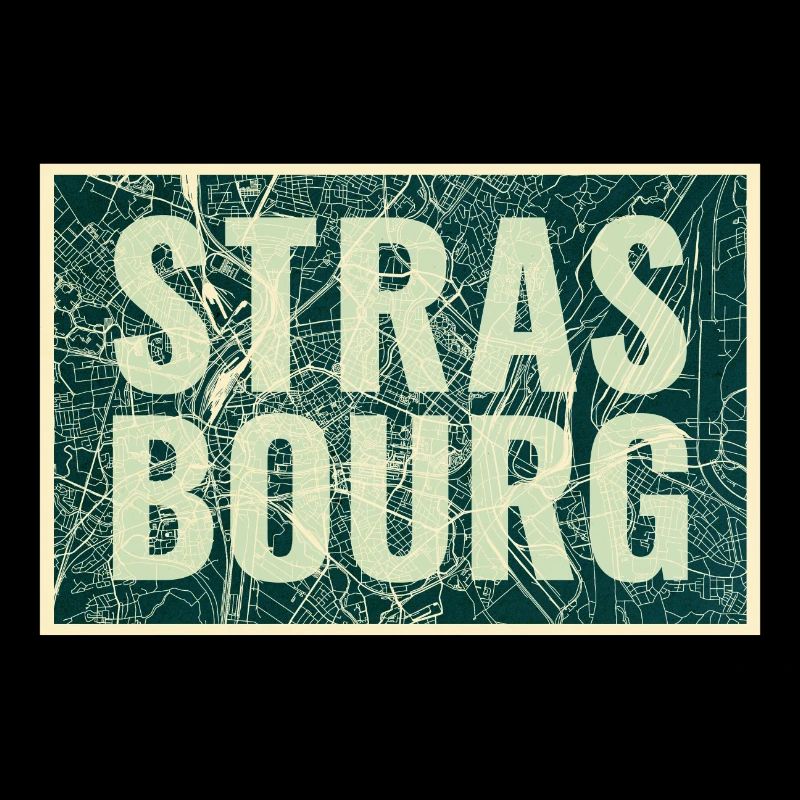 Plan de la ville de Strasbourg – Design urbain