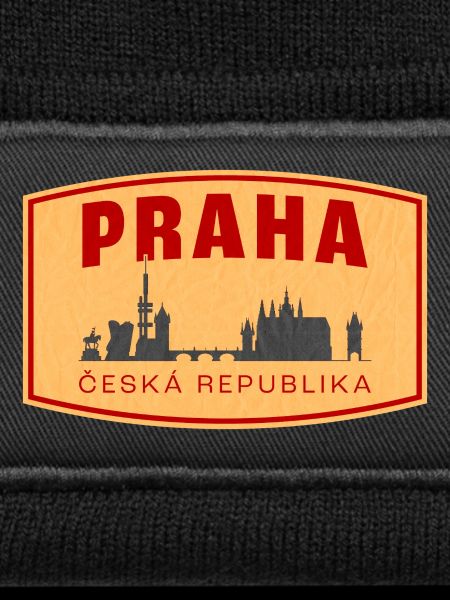 Praha Skyline & ČR Emblem