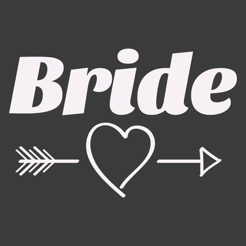 Conception de flèche de coeur de mariée